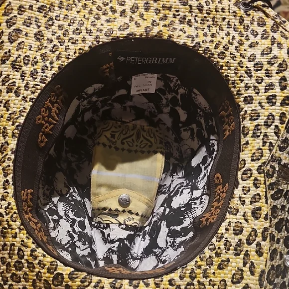 Peter Grimm Yellow and Black Cowboy Hat - Picture 3 of 9